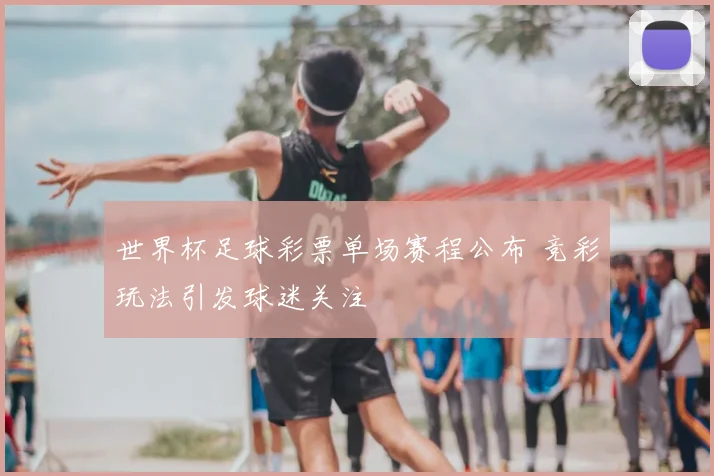 世界杯足球彩票单场赛程公布 竞彩玩法引发球迷关注